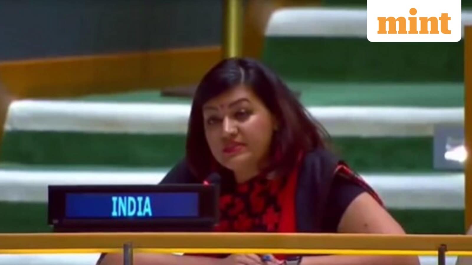 Indian Diplomat Petal Gehlot at UNGA. (Photo: X)