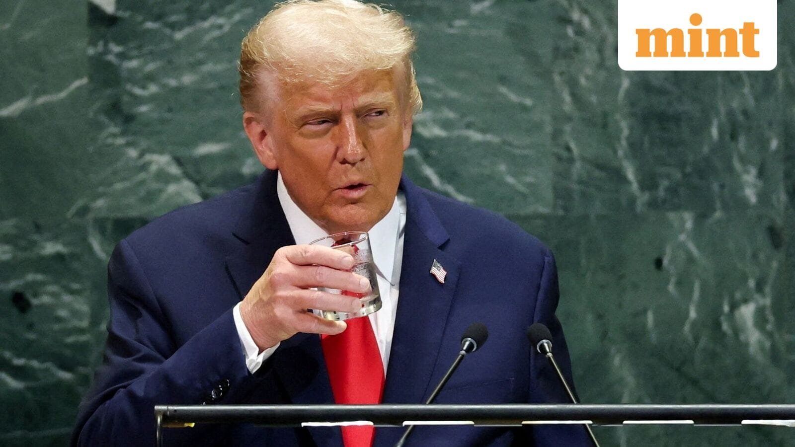 U.S. President Donald Trump addresses the 80th United Nations General Assembly at U.N. headquarters in New York City, U.S., September 23, 2025.  REUTERS/MIKE SEGAR