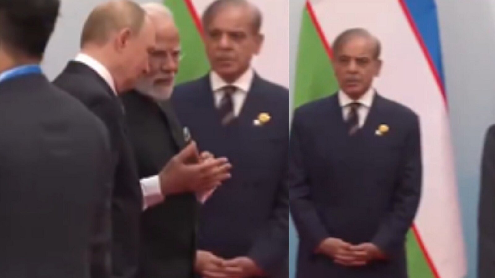 पीएम मोदी, पुतिन ने गर्म तालमेल साझा किया, पाकिस्तान के शहबाज़ शरीफ के पिछले हिस्से पर चलते हैं: वीडियो: वीडियो