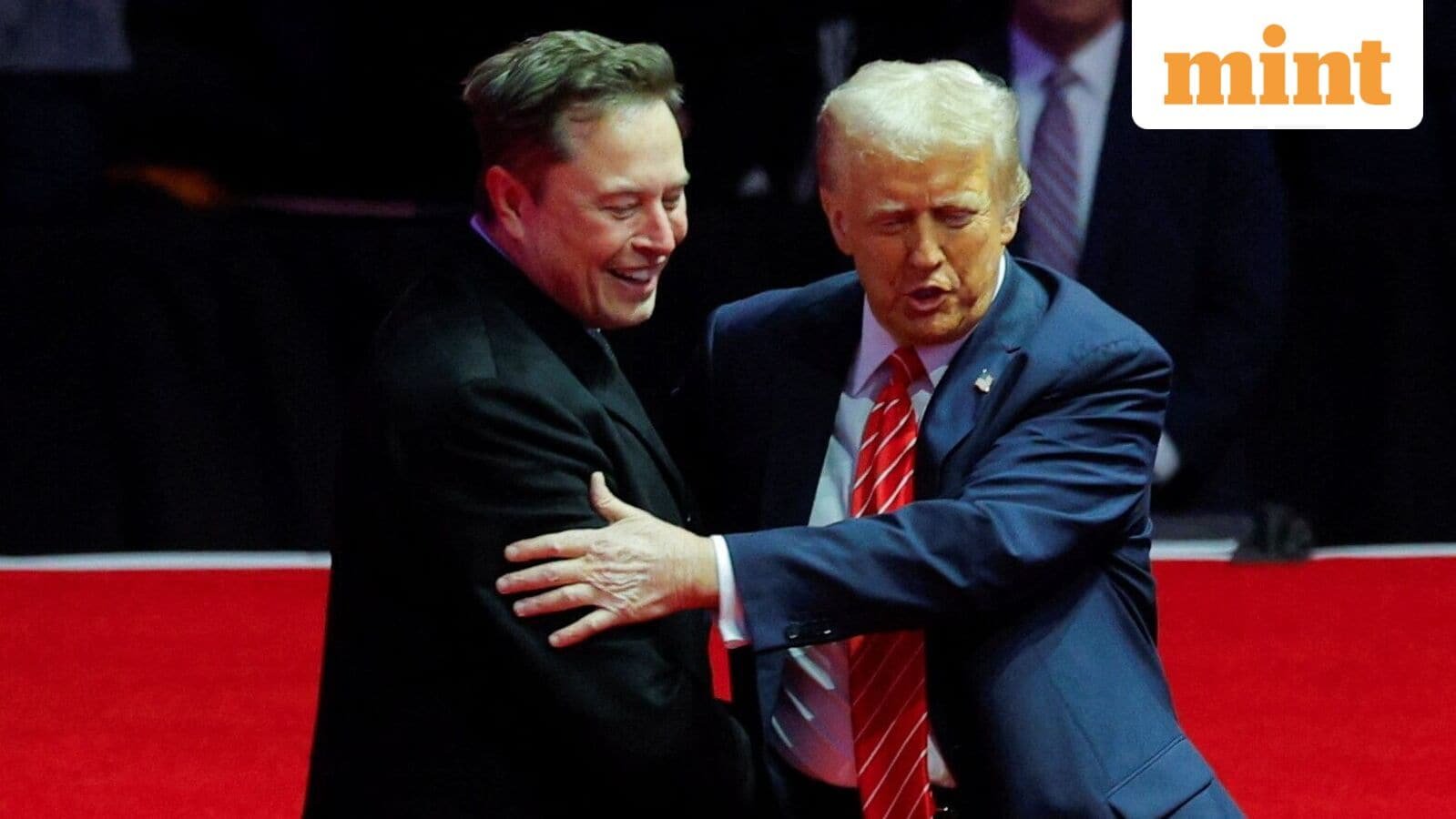 Donald Trump and Elon Musk were seen sitting next to each other during Charlie Kirk's funeral.