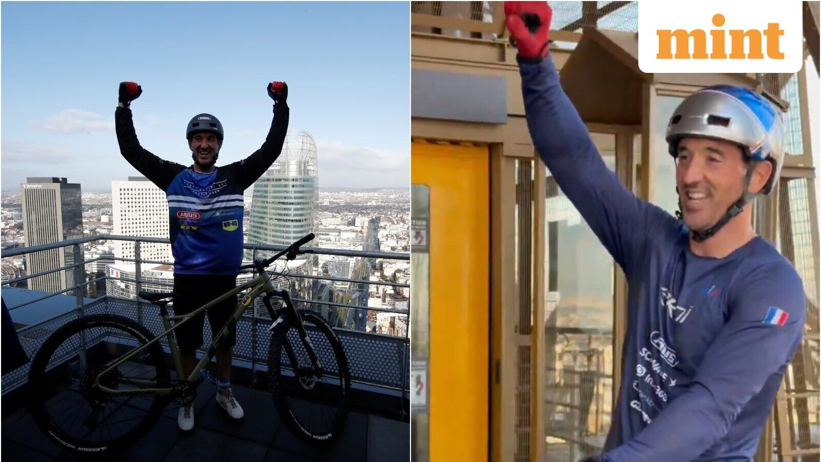 Meet Aurélien Fontenoy, French cyclist who broke Eiffel Tower record.