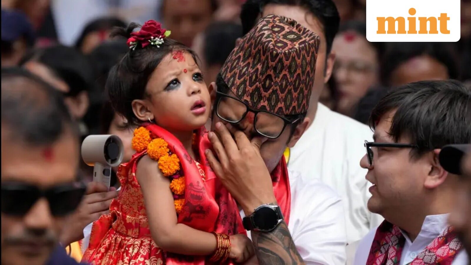 Nepal chooses a 2-year-old girl as new living goddess.