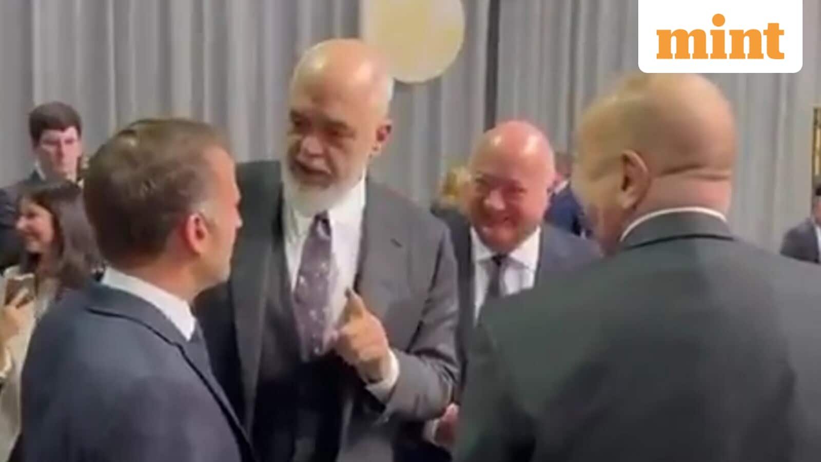 EU leaders giggle over Trump's Albania, Azerbaijan gaffe, video goes viral: Watch here