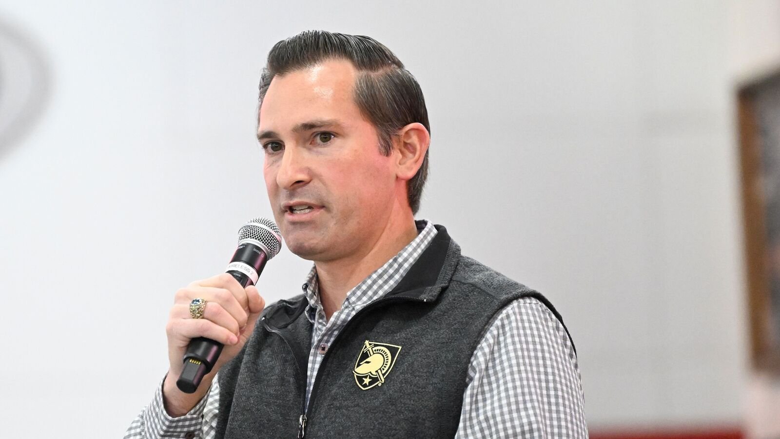 Republican U.S Congressional candidate for the seventh district Matt Van Epps speaks to supporters during a rally Monday, Dec. 1, 2025, in Franklin, Tenn.