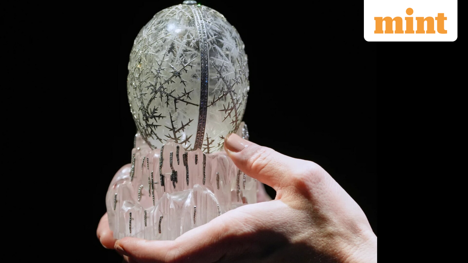 Rare crystal Fabergé egg sells for $30.2 million at auction.